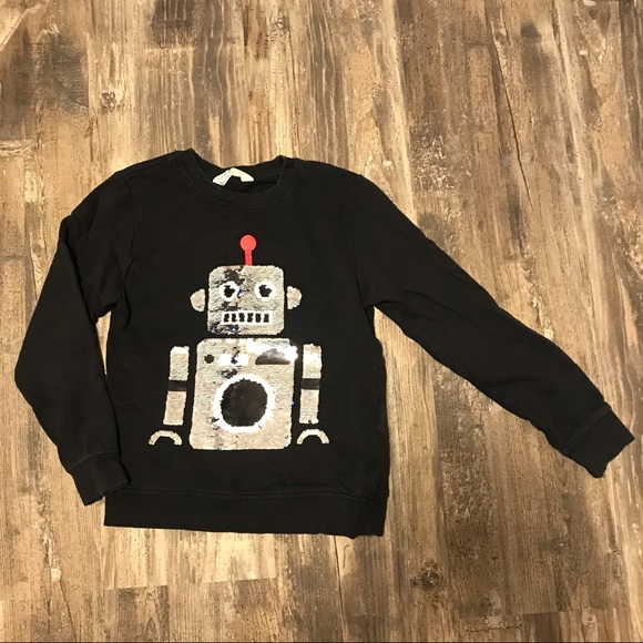 H&M Other - ❌SOLD❌ H&M 8-10Y Flip Robot Thick Warm SweatShirt EUC